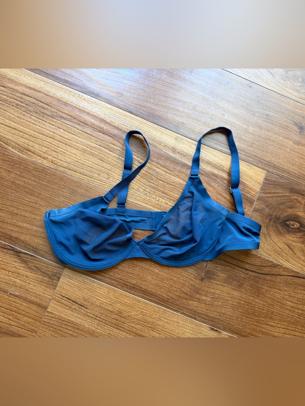 CUUP Sheer Teal Underwire Bra 38c